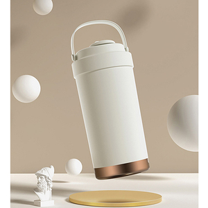 316L Stainless Steel Coffee <b>Tumbler</b> 500ml Travel <b>Tumbler</b> <b>with</b> <b>Straw</b> 2-in-1 Dual Drinking Custom Logo Unisex - Product Image 3