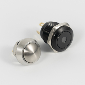 Bouton poussoir métallique étanche IP65 12mm 16mm 19mm 22mm 25mm pour alimentateur vibrant - Product Image 2