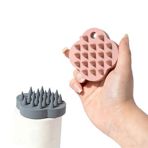 高品質で可愛い猫の爪型の柔らかいシリコン製のもつれ解消ヘアブラシ、頭皮マッサージスクラバー、シャンプーケア用クッション付き - Product Image 4