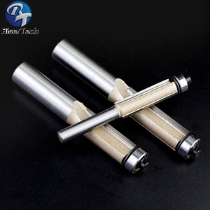 TCT Trimming Router <strong>Bits</strong> with Bearing 2 Flute Tungsten Carbide Straight <strong>End</strong> Mill for Wood Working - Product Image 5