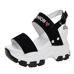 Up-1026r Summer <strong>Platform</strong> Shoes Beautiful Printed Open Toe <strong>Wedges</strong> Women <strong>Sandals</strong> 35-40Size - Product Image 4