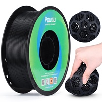 Filament d'imprimante 3D flexible YOUSU TPU 85A 1,75 mm, haute élasticité, matière souple comme du caoutchouc