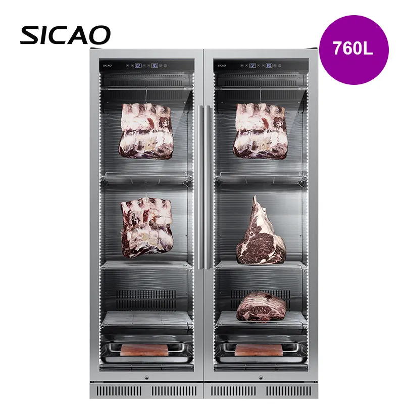 375L frigo per bistecca e età secca frigorifero per carne di manzo con invecchiamento secco per bistecca refriger per frigorifero domestico