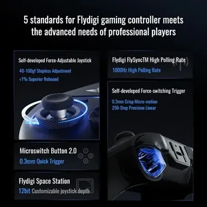 Flydigi Vader 4 Pro kuvvet-değiştirilebilir Tirgger destek atletik Eli Te kolu Hall Rocker Flydigi kablosuz oyun denetleyicisi ile - Product Image 3
