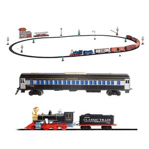 Tren de Juguete Clásico a Pilas, Pista de Tren para Niños, Juguete de Bricolaje, Pista de Tren Eléctrica de Simulación con Luces y Música - Product Image 2