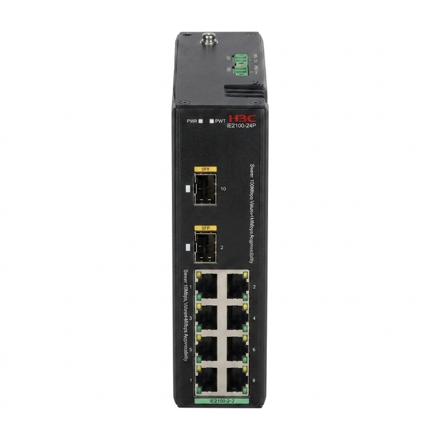H3C Outdoor PoE Industrial Ethernet Unmanaged Switch IE4120U-10P 8 Ports 10/100M RJ45 2 Port SFP VLAN Support 1 Year Warranty