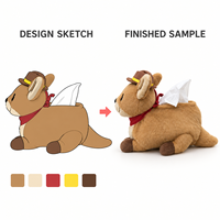 Porte-clés en peluche personnalisé chien bouledogue dessin animé OEM ODM 10cm, pendentif mignon en peluche, breloque de sac, poupée chiot, cadeau promotionnel rouge