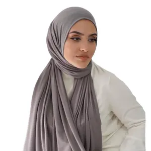 प्रीमियम जर्सी उच्चतम गुणवत्ता हिजाब महिलाओं नरम hijabs विलास टिकाऊ कपास जर्सी स्कार्फ