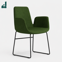 Chaise de conférence exécutive ergonomique en tissu, chaise de bureau moderne pour invités, mobilier commercial pour salle à manger, réception et salle d'attente