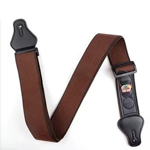 Tùy Chỉnh Đầy Màu Sắc Da Dây Đeo Đàn <span class=keywords><strong>Guitar</strong></span> Vành Đai Nhuộm Thăng Hoa Nhự<span class=keywords><strong>a</strong></span> Chèn 3 Màu Sắc Nâu Dây Cụ Phụ Kiện - Product Image 1