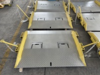 Planches de quai en acier de 15 000 lb à 20 000 lb, rampe de quai de chargement, rampe pour chariot élévateur, rampe de chargement de conteneurs