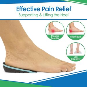 แผ่นรองรองเท้าแบบเจลปรับความสูงได้, แผ่นรองส้นเท้าเบาะเสริมความสบายอุปกรณ์เสริมสำหรับเท้า - Product Image 2