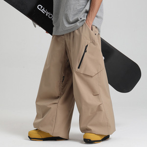 Men's Customized Ski <b>Bib</b> Pants Waterproof Windproof baggy snow pants Ski Pant - Product Image 5