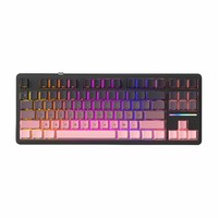 2.4Ghz 87-Key Wireless RGB Backlight ABS Keycaps Hot-Swap USB-C Mechanical Gaming Keyboard with Russian Layout Gasket Mount Knob