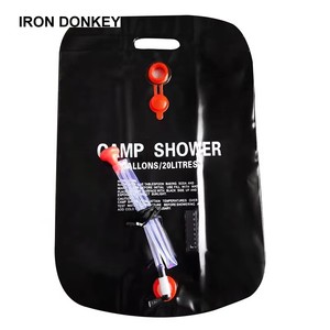 <span class=keywords><strong>Douche</strong></span> de camping portable en PVC de 20 L/5 gallons avec tuyau amovible et pommeau de <span class=keywords><strong>douche</strong></span> interchangeable pour le camping en plein air et les voyages - Product Image 3
