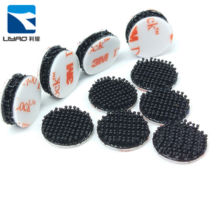 Atacado 1 polegadas cortando impermeável reclosable fastener preto folhas <span class=keywords><strong>3</strong></span> M duplo gancho e <span class=keywords><strong>loop</strong></span>/dot/magic fita - Product Image 1