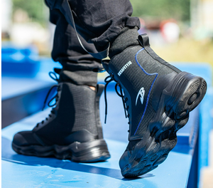 รองเท้าบูทแบบยุทธวิธี DFG01 รองเท้าบูทนิรภัยกันน้ำสำหรับทะเลทราย รองเท้ากีฬาปีนเขา รองเท้าเดินป่ากลางแจ้ง รองเท้าบูทต่อสู้ สีดำ สีน้ำตาล สีเขียว - Product Image 5