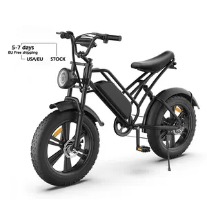 EU US warehouse 20 inch fat tire Electric hybrid bike 7 speed high-capacity hybrid bike cycling bicimoto fatbike
