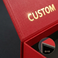 Boîtes cadeaux magnétiques personnalisées de couleur unie avec logo imprimé, emballage de rangement et de parfum pour offrir en cadeau