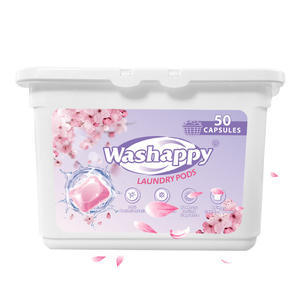 Sakura 3-en-1 Dosettes de lessive jetables Produits de nettoyage pour vêtements de bébé Perles de lavage OEM pour détergent pour vêtements - Product Image 1