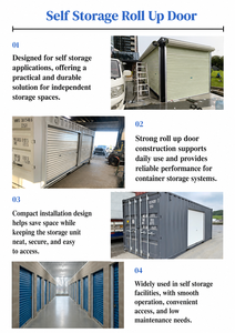 Porte roulante manuelle en acier pour entrepôts de stockage individuels - Product Image 3