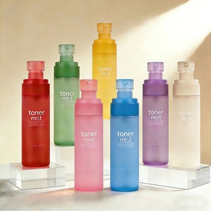 Customized 50ml 60ml 80ml 120ml 150ml Cosmetic Container Pet Round Fine Mist Plastic <b>Pump</b> Toner Lotion Spray <b>Bottle</b> 100ML - Product Image 1