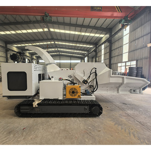 Máy nghiền gỗ chạy bằng dầu diesel tự vận hành, mới, có bạc đạn, máy móc lâm nghiệp cao cấp, máy nghiền công nghiệp di động, máy làm mùn cưa - Product Image 4