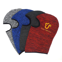 Cagoule de ski extensible personnalisée, thermique, doublure en fourrure, bord élastique, chaude pour l'hiver, pour sports, en Spandex Heather, bonnet de motard, vente en gros