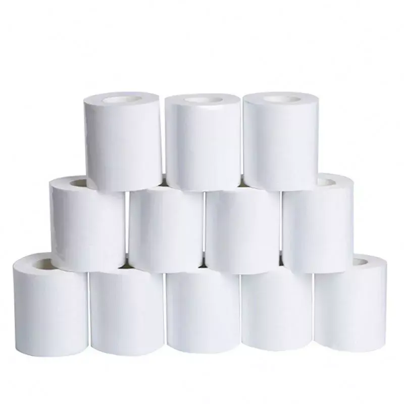 Weiche Bio-Großhandel Toiletten papier Tissue Rolls 2-lagige Verpackung White Paper Roll