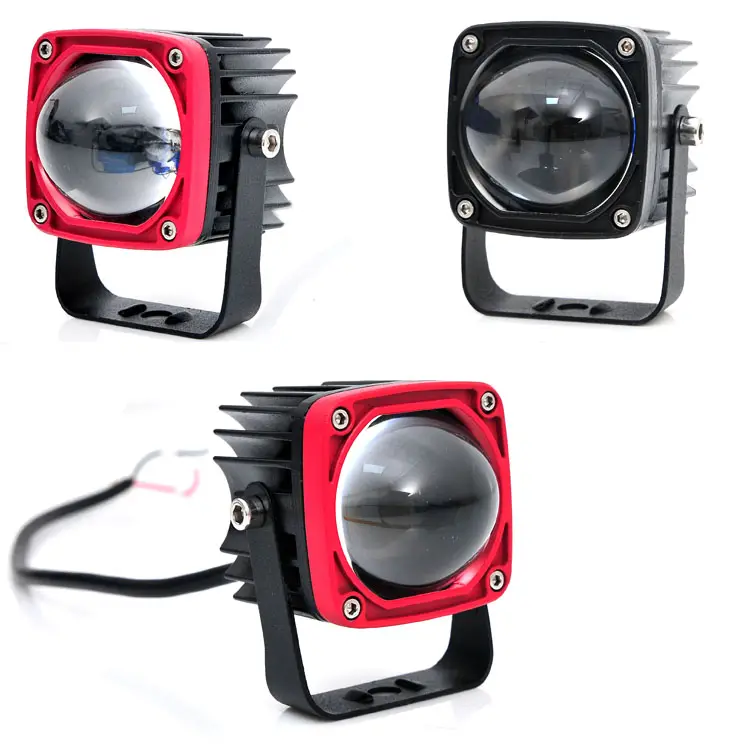 New dual color spot 4d 2inch 30w led work fog light off road 12v led work light tractor for motor