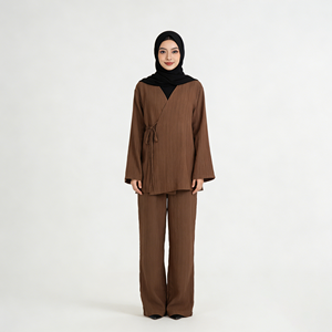 Abaya per Donne Musulmane in Poliestere Leggero, Taglie Grandi, per Preghiera del Ramadan e Abiti da <span class=keywords><strong>Matrimonio</strong></span>, Design Portatile Fatto a Mano - Product Image 5