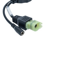 Cable de Diagnóstico para Motocicleta IP67 Impermeable con Núcleo de Cobre OBD2 de 16 Pines a 4 Pines + DC
