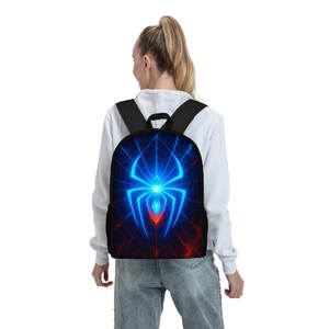 Mochila Escolar 3D <span class=keywords><strong>de</strong></span> Dibujos Animados con Diseño <span class=keywords><strong>de</strong></span> Araña Azul para Niños y Niñas, Ideal para Impresión por Sublimación - Product Image 4