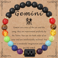 Bracelet élastique unisexe Vinswet plaqué or 14 carats, style romantique, motif coloré explosif, agate givrée