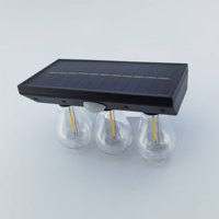 Lampe Solaire de Jardin en Plastique à Détection de Mouvement, Étanche, pour Cour et Villa, Fourniture en Gros, Service de Conception Fourni