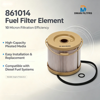 Maßgefertigtes Dieselkraftstoff-Filterelement S20102 33794 2010TM PF598-10 861014 für Motorenteile