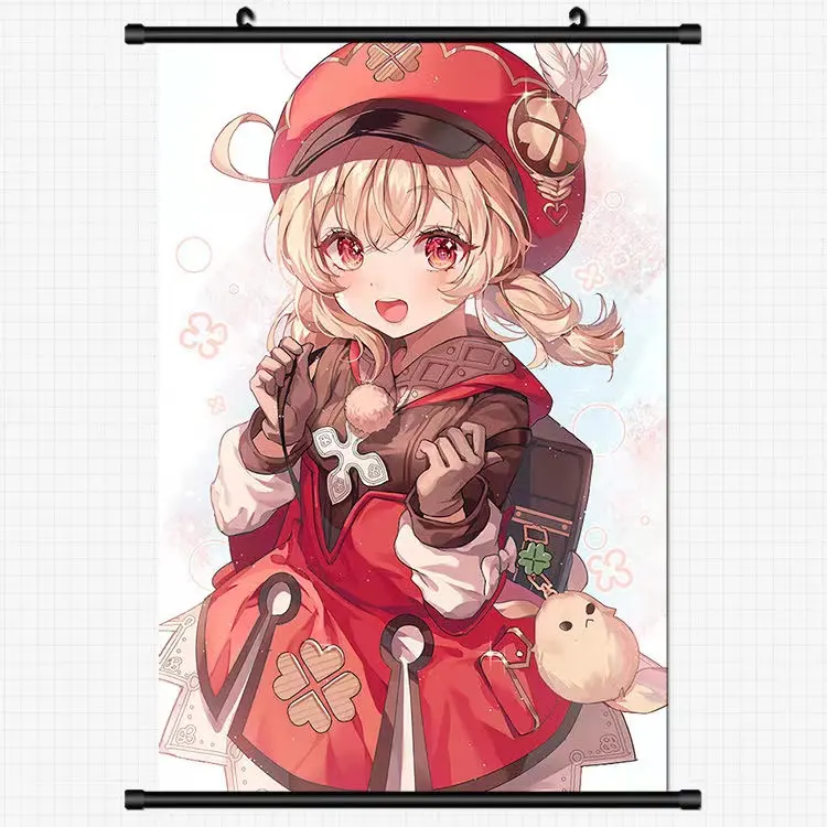 Tùy Chỉnh Chất Lượng Cao Anime Art Design Poster Gỗ Hanger Wall Scroll In Treo Hình Ảnh