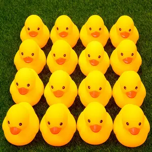 Bulk Veel Baby Bad Water Eend Speelgoed Geluiden Tiny Mini Geel Rubber Ducks Bad Toy Groothandel DH8765