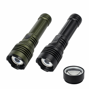 WOSEN Dual Source 20W White Laser Torch Telescoping Zoom IP65 for Outdoor Camping Emergency COB Work LED Flashlight - Product Image 1