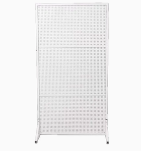 ขาตั้งจอแสดงผลแบบ Pegboard สีขาว: ด้านเดียว - Product Image 3