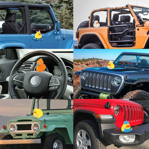 Juguete <span class=keywords><strong>de</strong></span> Goma Personalizable <span class=keywords><strong>de</strong></span> Fábrica, Pato Divertido con Dedo Medio, Adorno para el Tablero del Automóvil - Product Image 5