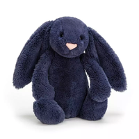 Jouet en peluche lapin miniature super souple personnalisé 2024, rembourrage en coton PP, maille, vente chaude, broderie, jouet en peluche lapin pour enfants et bébés