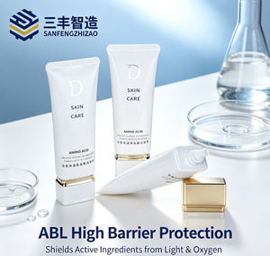 White LDPE Essential Oil Cosmetic Tube with Screw Cap Matte Finish Offset Printing Labeling - Product Image 3