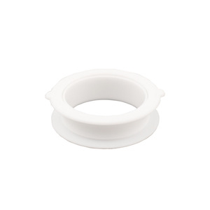 Anneau de drainage double couche en plastique blanc simple face pour manchon de tuyauterie de plomberie - Product Image 1
