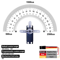 Servo PTK 8860 MG-D 70KG étanche, servo de direction RC, engrenage tout métal, servo numérique sans balais pour UAV, aile fixe, couple élevé