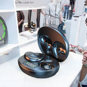 Écouteurs sans fil V5.3 BT, écouteurs à clip d'oreille, 3 à 5 heures d'autonomie, affichage numérique, étanche IPX-5, ANC/ENC, faible latence, charge de type C, studio - Product Image 3