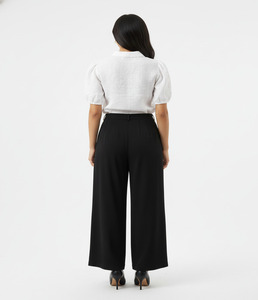 Blusa Elegante de Moda para Mujer, Blanca con Lazo Delantero y Mangas Abullonadas, Ligera, Transpirable, para Verano, Oficina, Estilo Urbano Chic - Product Image 4