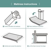 Matelas de lit bébé moderne et écologique en mousse hypoallergénique avec housse amovible – Mobilier de maison