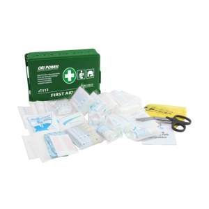 Caja de primeros auxilios para montaje en pared, kit de primeros auxilios, <span class=keywords><strong>ABS</strong></span> verde, Oripower DIN 13157 - Product Image 1