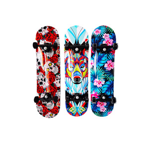 <span class=keywords><strong>Skateboard</strong></span> a Doppia Testa e Doppio Rocker da 31 Pollici con Tavola in Plastica PP Curvata [Vari Colori] Regalo per <span class=keywords><strong>Bambini</strong></span> - Product Image 4